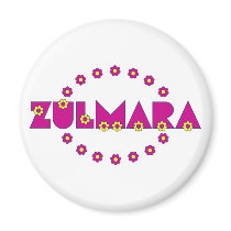 Zulmara de Flores Rosa magnets by Sensato Zulmara de Flores Rosa magnets