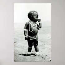 Zulu Girl Sucking First Finger Poster