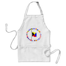 Zulu Require a Tug Nautical Signal Flag aprons by sailorpatp Zulu Require a Tug Nautical Signal Flag aprons