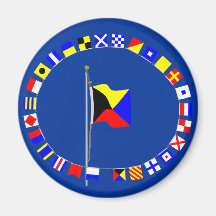 Zulu Require a Tug Nautical Signal Flag Refrigerator Magnets