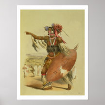 Zulu warrior, Utimuni, nephew of Chaka the late Zu Print