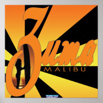 Zuma Beach Sunset Poster