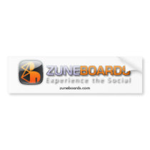 ZuneBoards Bumper Sticker bumper stickers