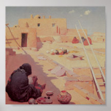 Zuni Pottery Maker Posters