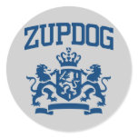 Zupdog? What's Zupdog?  Exactly. Round Stickers
