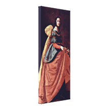 Zurbaran de Francisco - St Casilda de Toledo Lienzo Envuelto Para Galerías