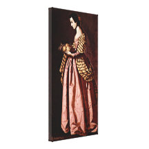 Zurbaran de Francisco - St Dorothea Impresión En Lona