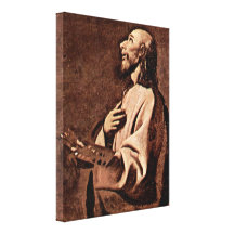 Zurbaran de Francisco - St Luke como pintor Impresión En Lienzo Estirada