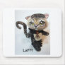 Zuri Anime Leopard Cat LaFF! Mouse Pad