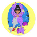 Zuri the Merfaery Envelope Seal Sticker