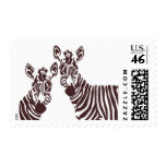 Zuri Zebras A by Ceci New York Postage Stamp