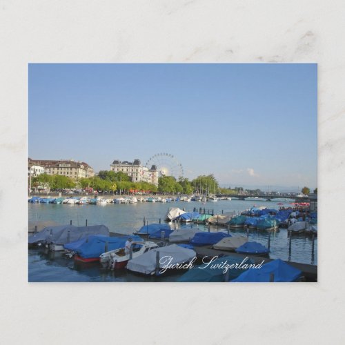 Zurich Switzerland postcard
