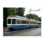 zürich tram post card
