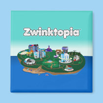 Zwinktopia Magnet magnets