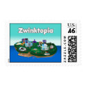 Zwinktopia Postage Stamp by Zwinky Zwinktopia Postage Stamp