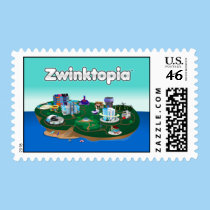 Zwinktopia Postage Stamp stamps