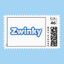 Zwinky Logo Postage Stamp stamps
