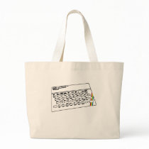 ZX Spectrum line art Tote Bag