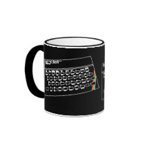 ZX Spectrum line art mugs