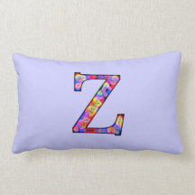 Zz Illuminated Monogram Throw Pillows