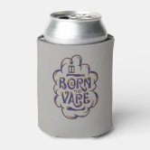 VAPE | Born to Vape Red by VapeGoat Can Cooler | Zazzle