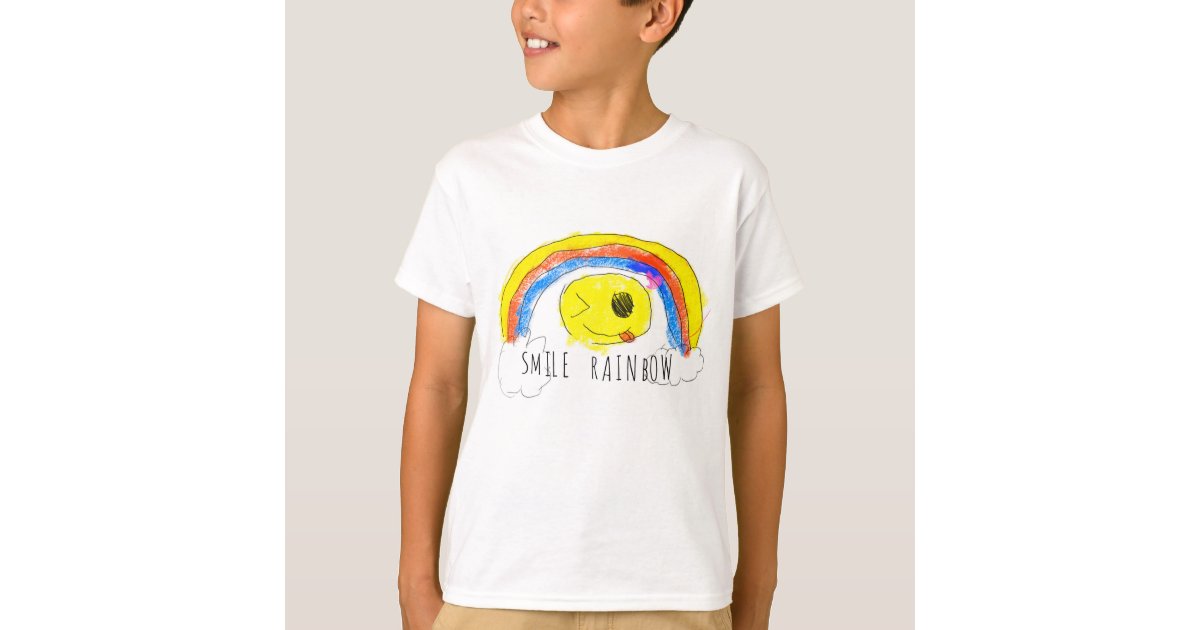 オリジナルロゴイラスト スマイルレインボー T Shirt Zazzle Com