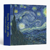 The Starry Night (Van Gogh 1889) Design Custom Backpack