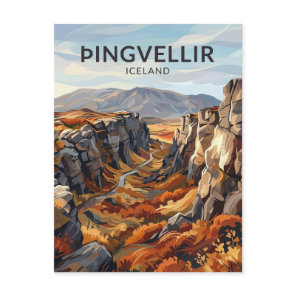 Þingvellir Iceland Postcard
