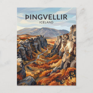 Þingvellir Iceland Postcard