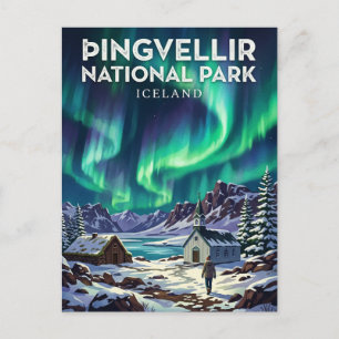 Þingvellir National Park Iceland Postcard