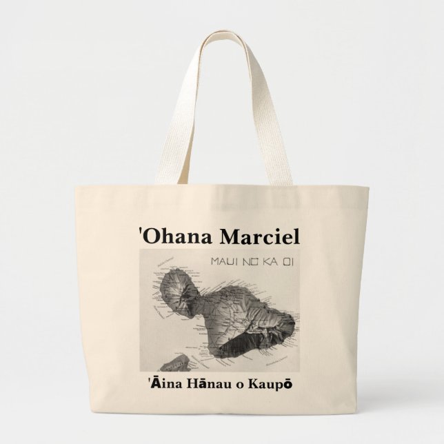 ʻOhana Marciel Jumbo Canvas Tote (Front)