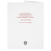 Καλά Χριστούγεννα! Greek Christmas Greeting card (Back)