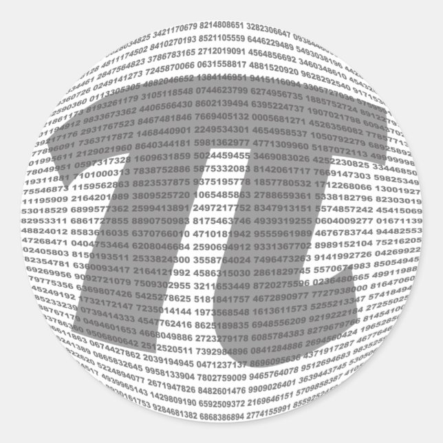 Π CLASSIC ROUND STICKER (Front)