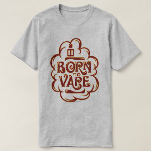 Ω VAPE Shirt Born to Vape Red VapeGoat™