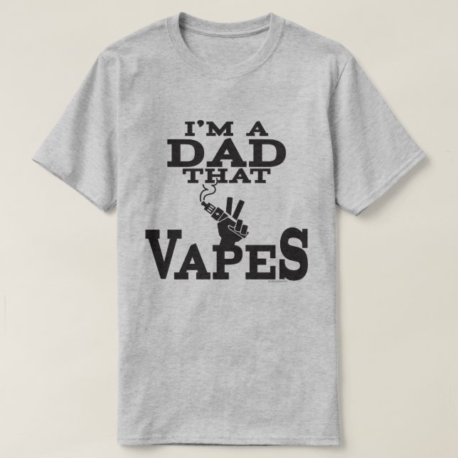 Ω VAPE Shirt | Dad that Vapes |  VapeGoat™ (Design Front)
