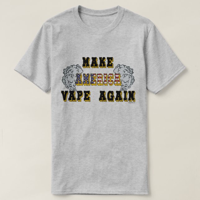 Ω VAPE Shirt |  Make America Vape Again  VapeGoat™ (Design Front)