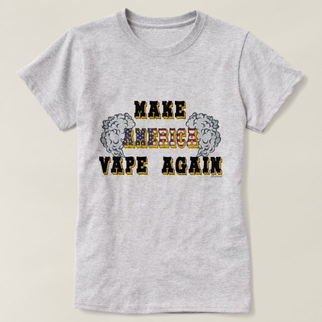 Ω VAPE Shirt |  Make America Vape Again  VapeGoat™ (Design Front)