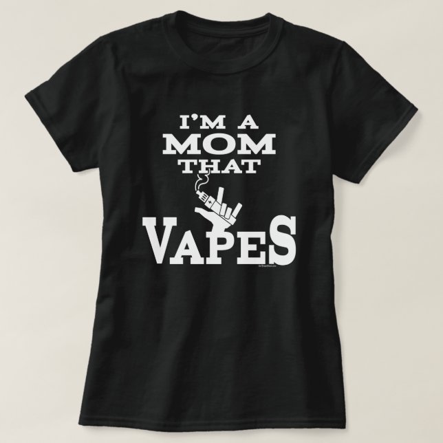 Ω VAPE Shirt | Mom that Vapes |  VapeGoat™ (Design Front)