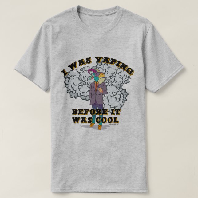 Ω VAPE Shirt | Vaping before it was Cool VapeGoat™ (Design Front)