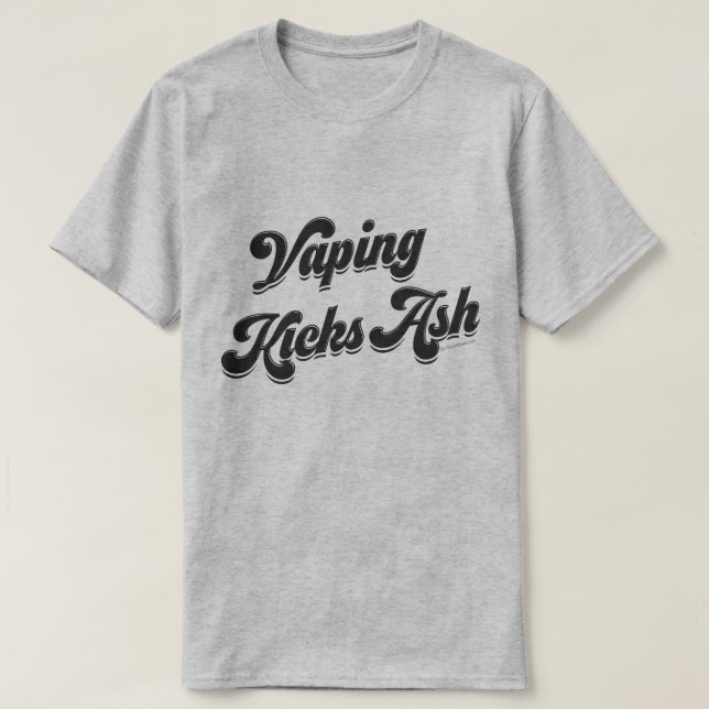 Ω VAPE Shirt | Vaping Kicks Ash  VapeGoat™ (Design Front)