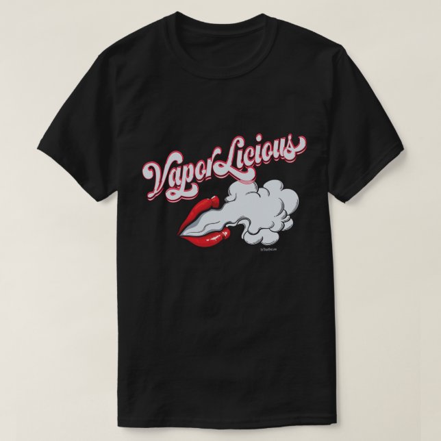 Ω VAPE Shirt | VaporLicious Sexy Lips DK VapeGoat™ (Design Front)