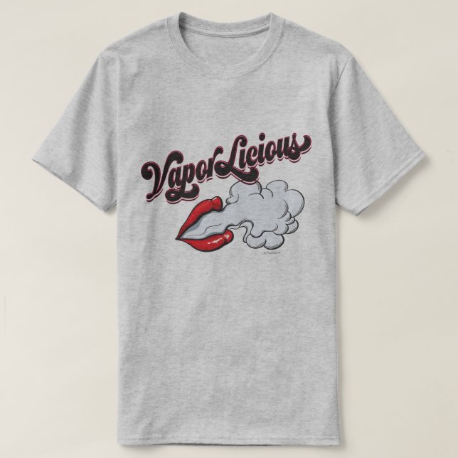 Ω VAPE Shirt | VaporLicious Sexy Lips | VapeGoat™ (Design Front)