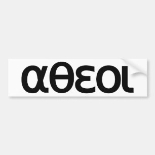 αθεοι (Atheoi) Bumper Sticker