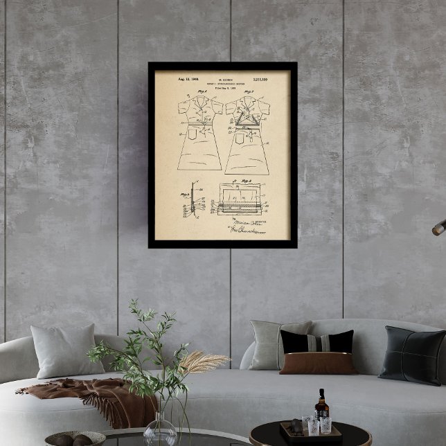 Оriginal patent nurse's interchangeable uniform framed art (Оriginal patent nurse's interchangeable uniform framed art)