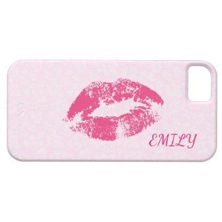 Сase For iPhone With A Picture Of Pink Lips
