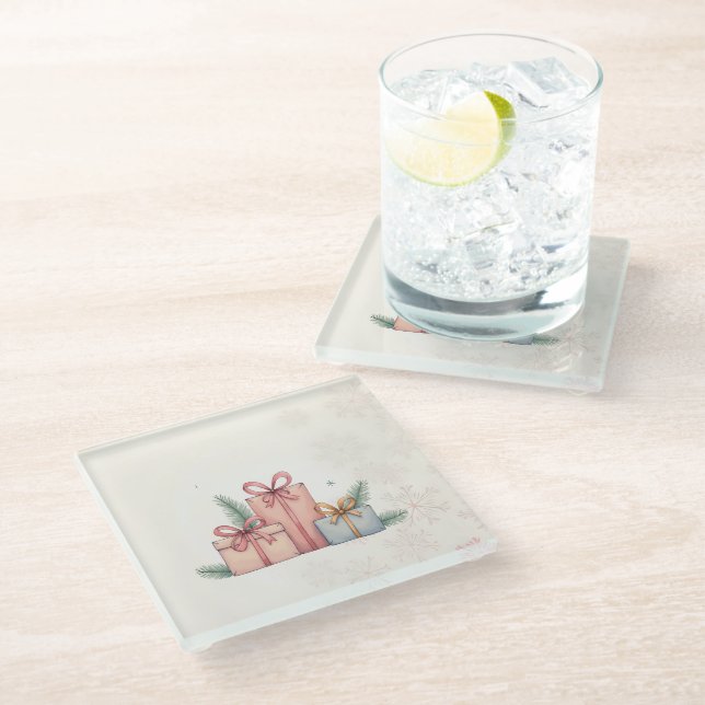 Сhristmas mug coasters (Angled)