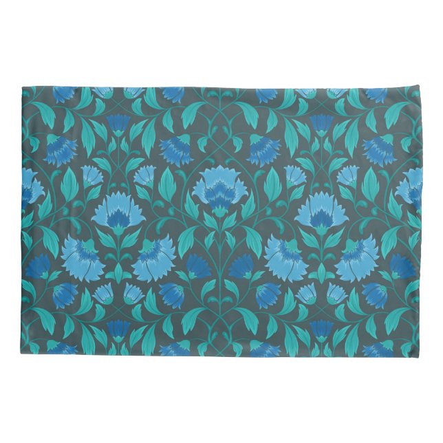 Сornflower pattern pillow case (Back)