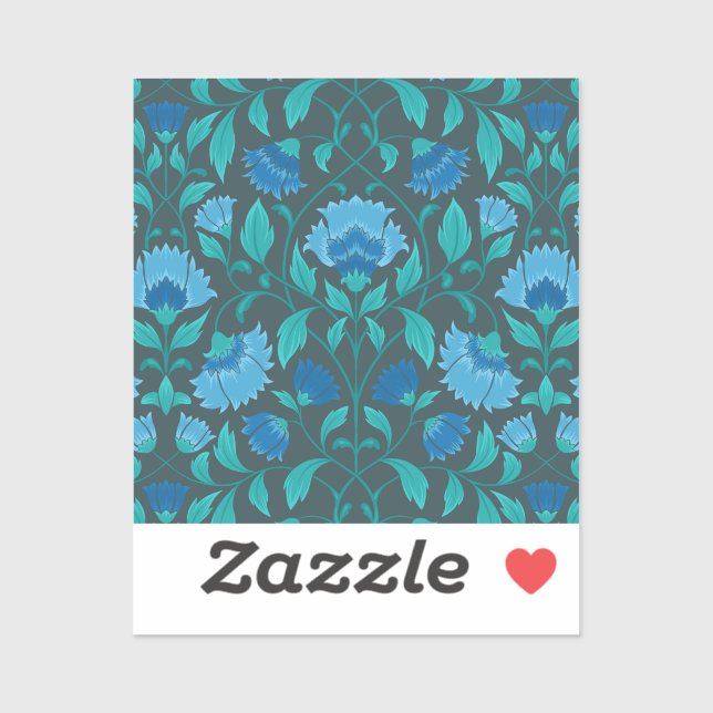 Сornflower pattern sticker (Sheet)