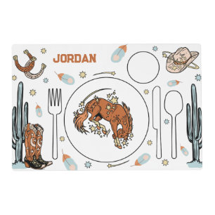 Сowboy Montessori Placemat Printable