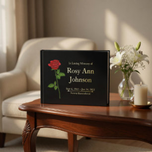Сustom Foil Funeral Memorial Guest Book